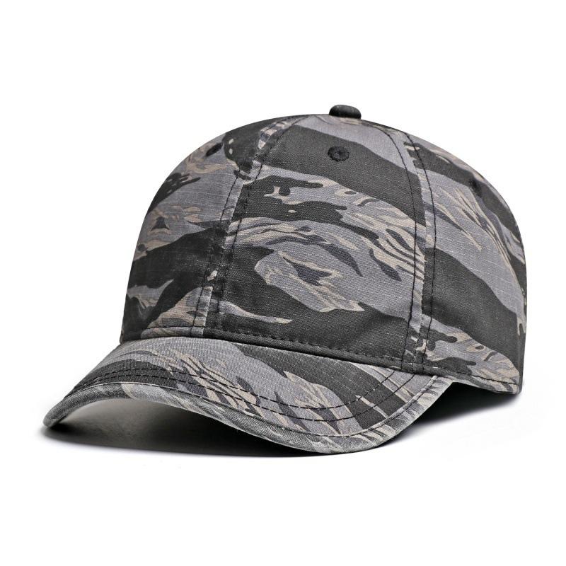 Camouflage Kappe mit kurzem Schirm, weiche Kappe, Baseballkappe für Herren und Damen, vielseitig, lässig, für draußen, kleine Schirmmütze, Retro Mode