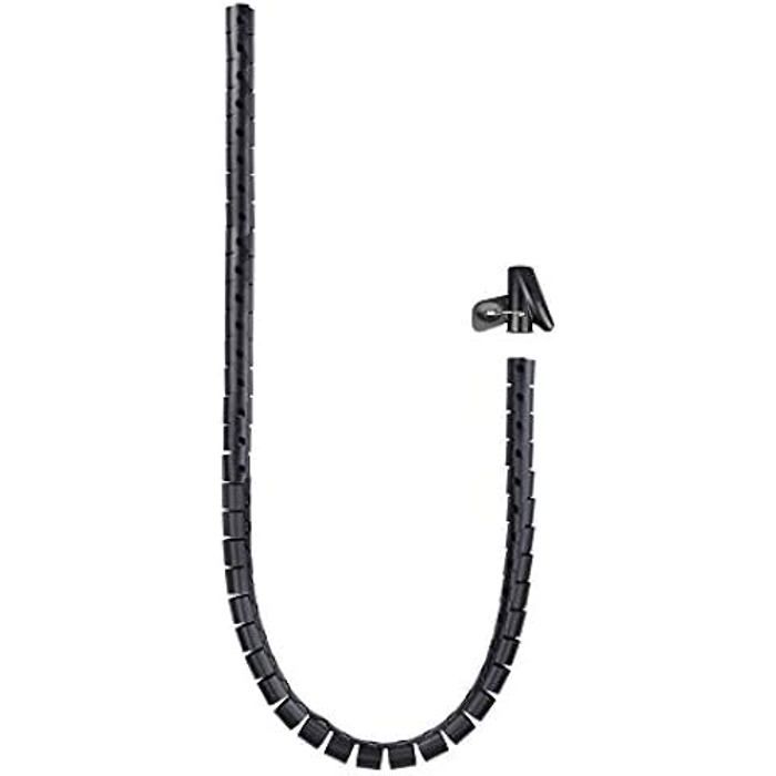 NANOCABLE 10.36.0002-BK - Organisateur de câbles Flexible 25 mm, Noir, 2 m