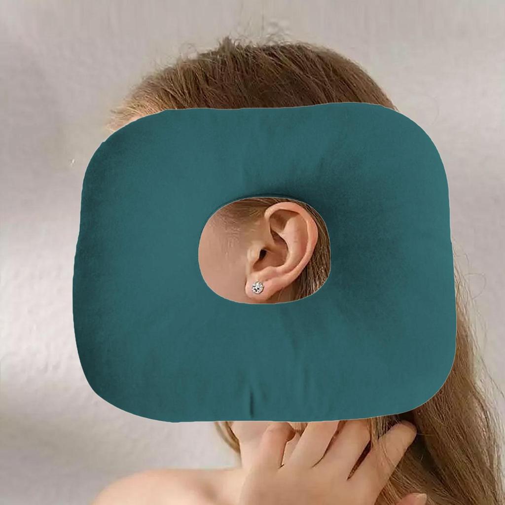 Central Hole Pillow for Headphones And Ear Jewelry Comfortable Lightweight Suitable Office Home