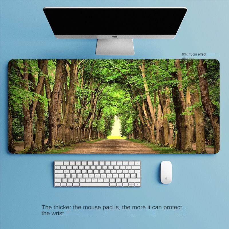 Mauspad, übergroß, Büro-Tastenkombination, integriertes Schloss, verdickt, individuell, gut aussehend, für Studenten, Computer, E-Sport, Tischmatte