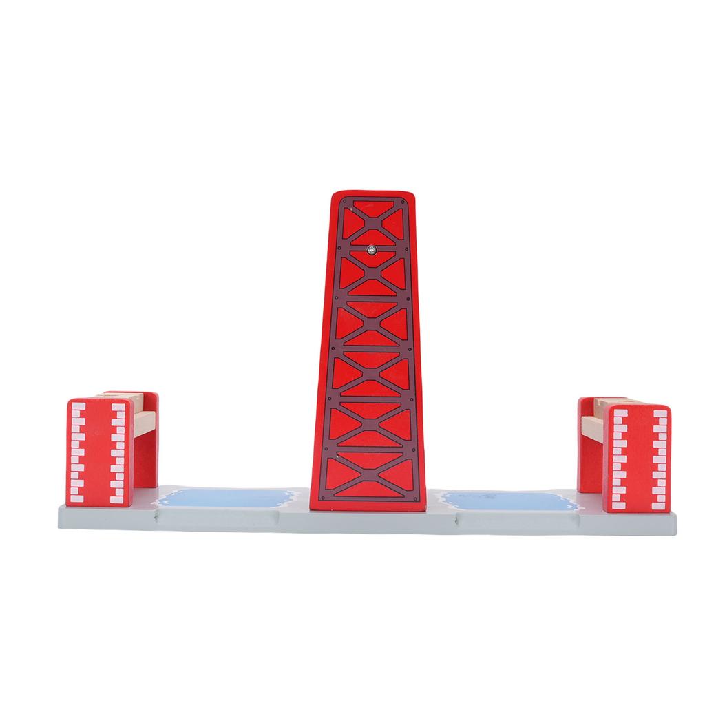 Holz Zugstrecke Brücke Eisenbahnzubehör Zugstrecke Hängebrücke Erweiterbar Pädagogisch