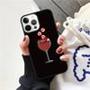 Red Wine Glass Phone Case Cover For iPhone 17 Air 15 16e 14 13 12 Pro Max 11 Pro Max Plus Coque Shell