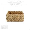 Handwoven Water Hyacinth Storage Basket, Ins Design Desktop Organizer, Natural Material Surfacetop