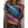 Fashion Versatile Crew Neck Top Casual Loose Short Sleeve Women's Breathable T-Shirts Women’s