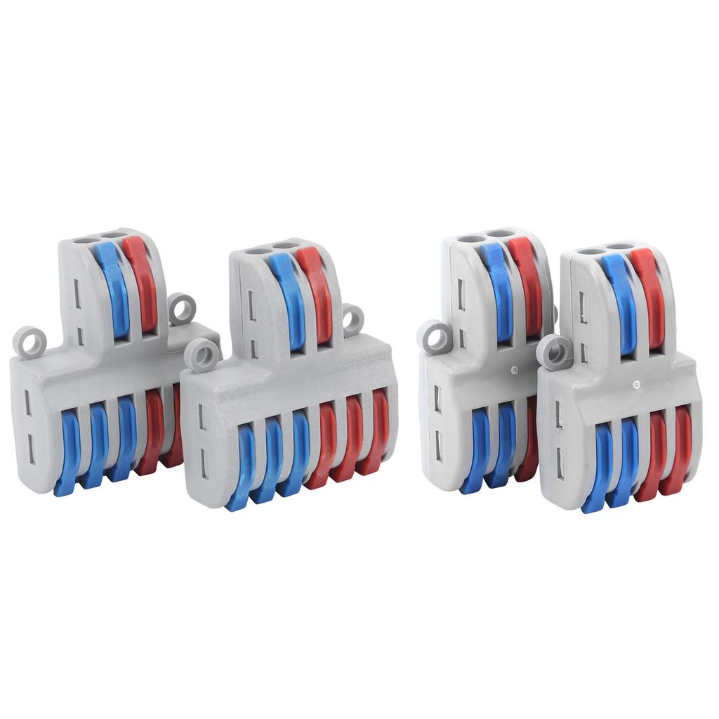 10Pcs Compact Wire Connectors Lever Nut Terminal Block SPL Quick Connect Equipment