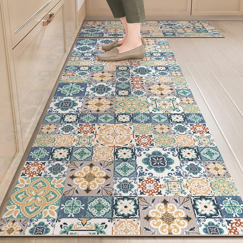 Carpet for Kitchen Floor Mat Waterproof Oil-proof Rug Leather Non-slip Area Rugs Home Decor Alfombra Vinilicas Cocina
