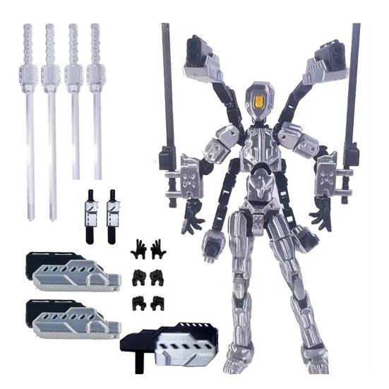 

3D-печатная фигурка с аксессуарами, шарнирная фигурка-манекен с подвижными суставами, настольный декор, собранная фигурка, подарок