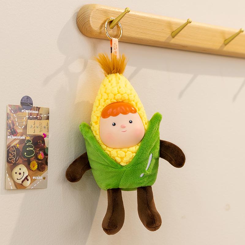 16cm Niedliche Fruchtpuppe Aubergine Plüschtier Mais Souvenir Tourismus Geschenke Geburtstag Verfügbar Lustige Spielzeuge 16cm