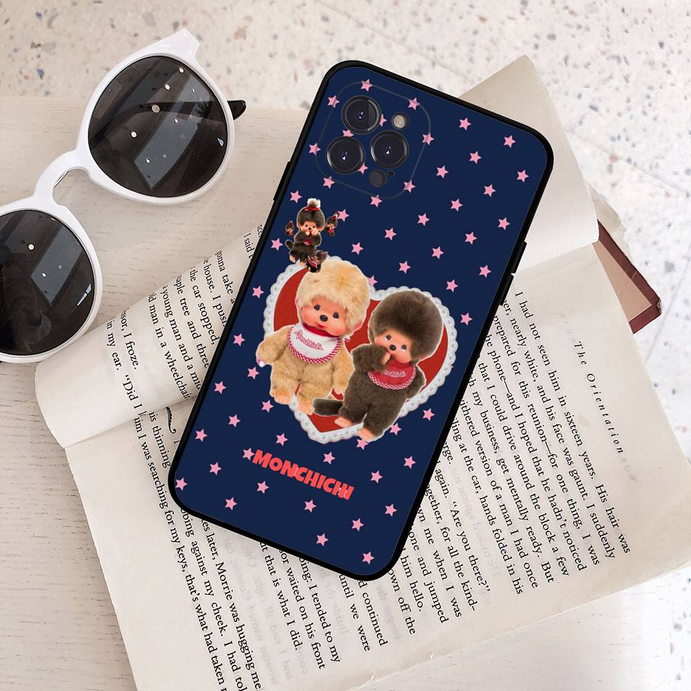 Cute M-Monchhichi Phone Case For IPhone 16 15 14 13 12 11 17 Pro Max Simplicity Back TPU Soft Case