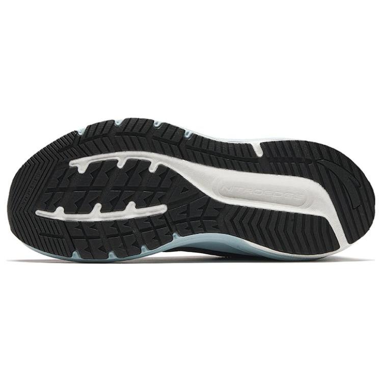 New Anta Running Collection Slip Resistant Water Resistant Low Top Running Shoes Men's Black Cyan 112345535-4