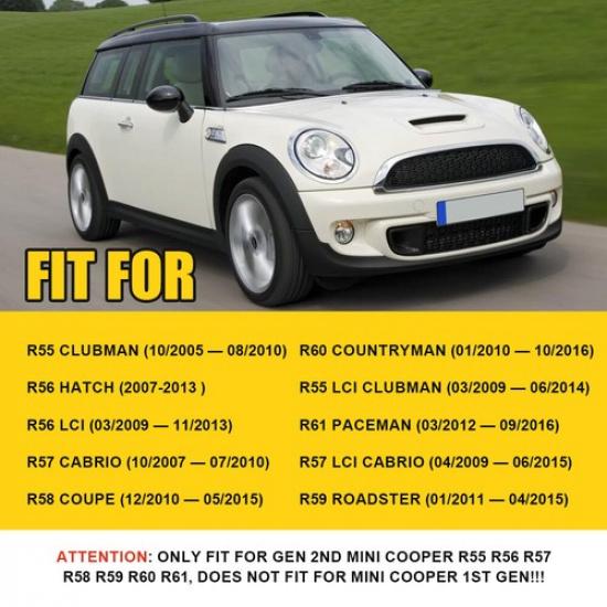 LED Lens Rear Red Full LED Side Marker Light Set For 2007-2016 MINI Cooper EXV