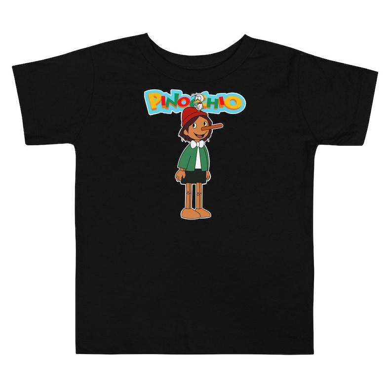 80s Retro Pinocchio Cartoon Toddler T-Shirt 150