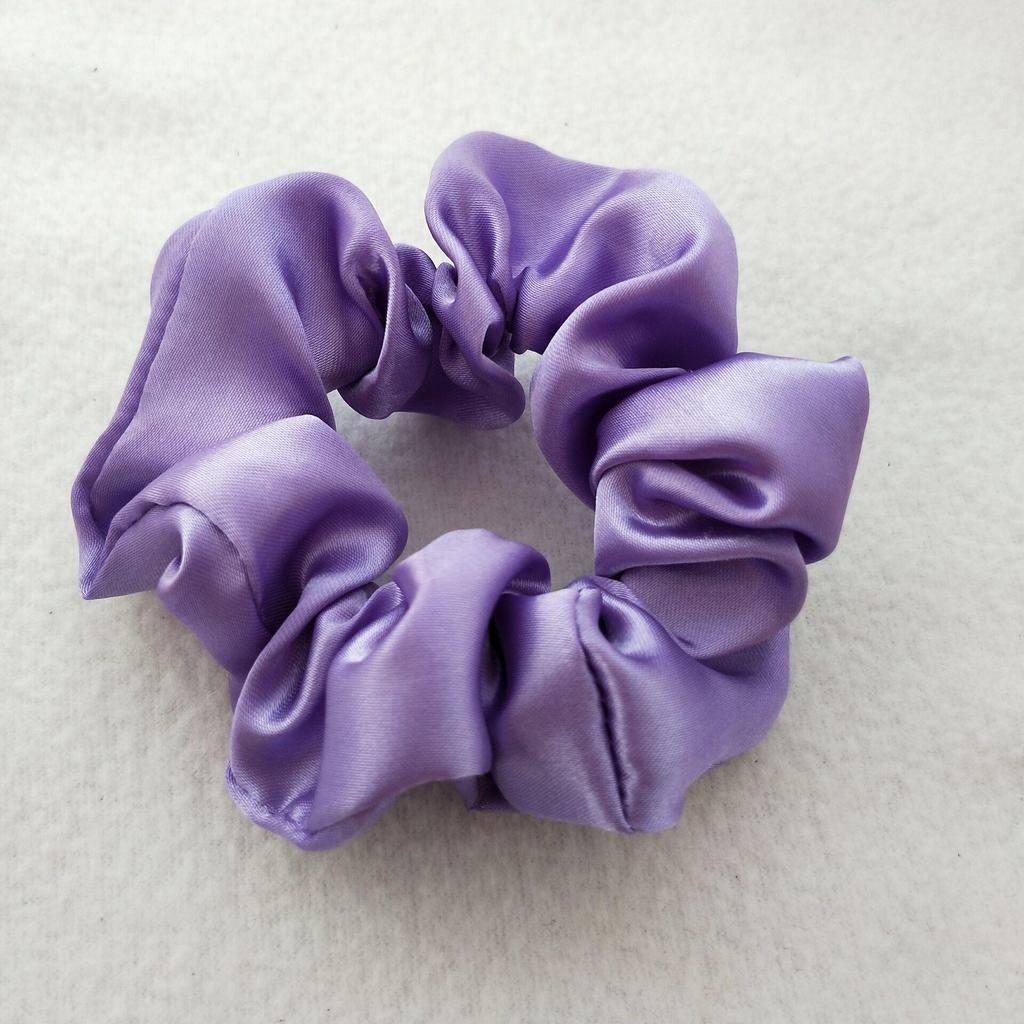 Satin Silk Hair Tie: High-End Women's Rubber Band for Elegant Buns