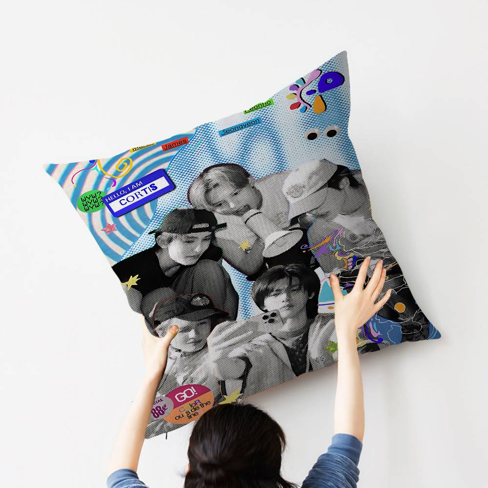 Kpop Music C-CORTIS Personalized Pillow Dust Cover Bedroom Kids Party Decoration Pillowcase Birthday Children Gift