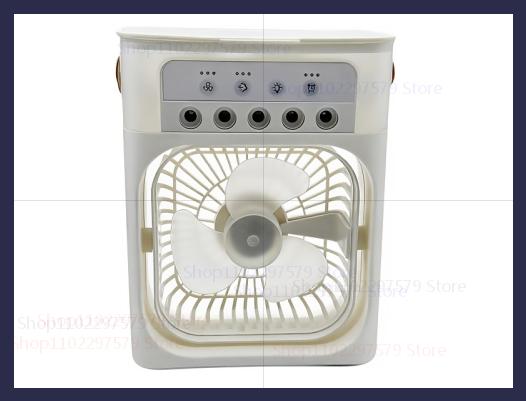 

Portable Small Air Cooler Fan with LED Night Light Humidifier Portable Air Conditioner for Home Office Bedroom Personal Cooler белый