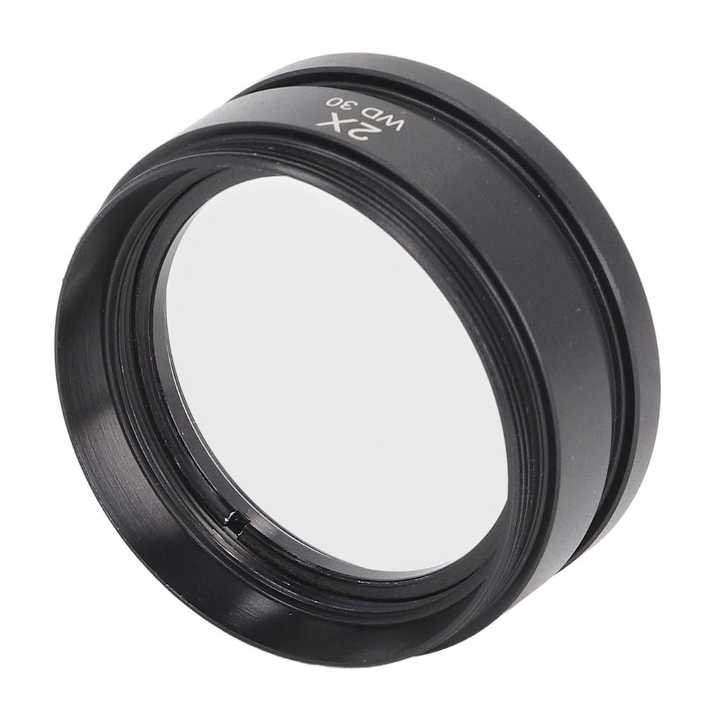 Hjelpeobjektiv Aluminiumlegering 2X Tilbehør for Stereomikroskop WD30