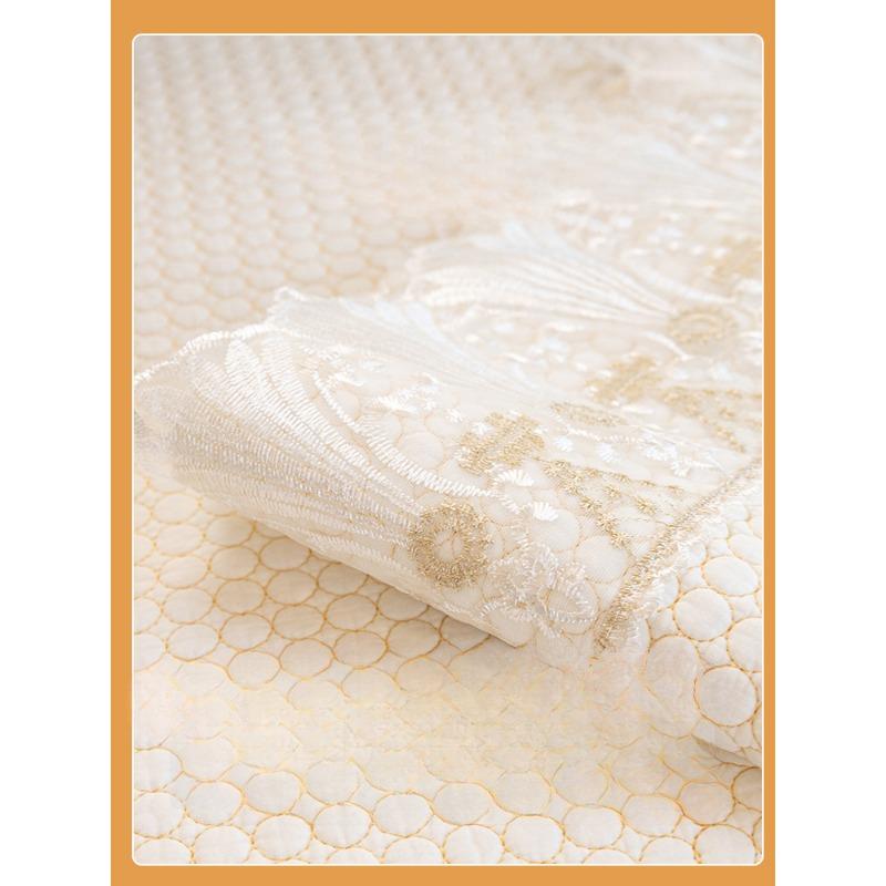 European Sofa Cushion Four Seasons Universal Cotton Fabric New Lace Non-slip Leather Cushion Cover