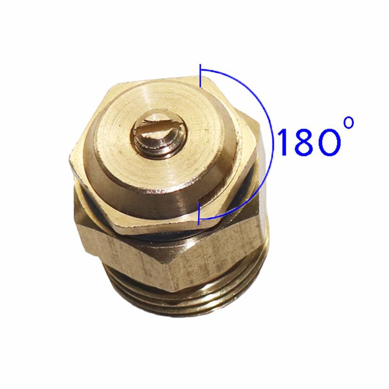 5 Pezzi Ugello a Rifrazione 180° in Ottone Filetto Maschio 1/2" Spruzzatore per Irrigazione Giardino Prato Aiuola Fiori Orto Irrigazione Irrigatori