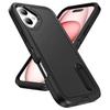 For iPhone 16 Case PC+Silicone+EVA Kickstand Drop-Proof Phone Cover