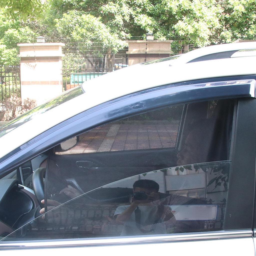 Vuggdt Car Window Shade - Auto Window Sun Cover - Magnetic Mesh Sun Shade