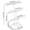 Eleganter Klarer Stabiler Acryl Halskettenhalter Schmuckorganizer mit Armband- und Ohrring-Display Heimorganisation