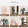 Swivel Towel Rack, 3-Arm Suction Cup Towel Holder, Thicken Aluminum Swing Out Towel Bar, Rustproof Space Saving Towel Hanger