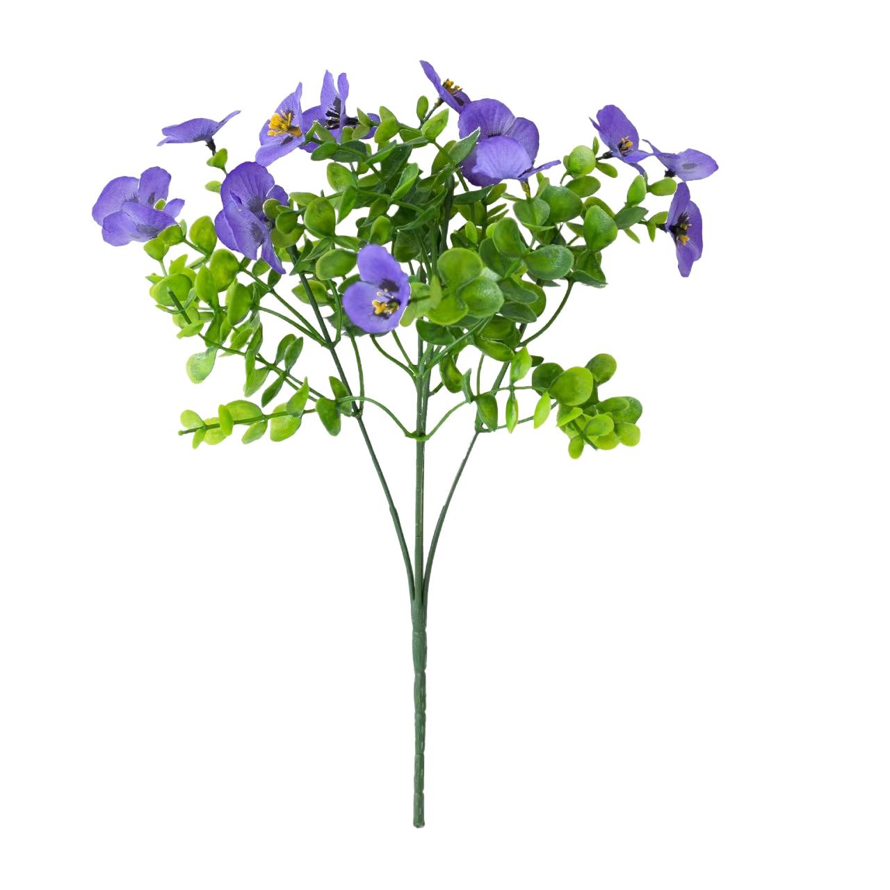 

Artificial Plant Silk Pansy Outdoor Garden Yard Wedding Bridal Bouquet Home Room Outdoor Garden Decora Festival Wreath Diy Gifts 1 PCS