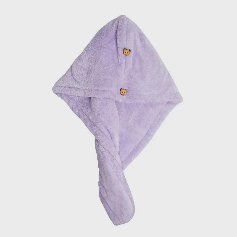 Women's Double-Layer Quick-Dry Hair Towel - Absorbent, Thickened Cap for Long Hair with Headband.