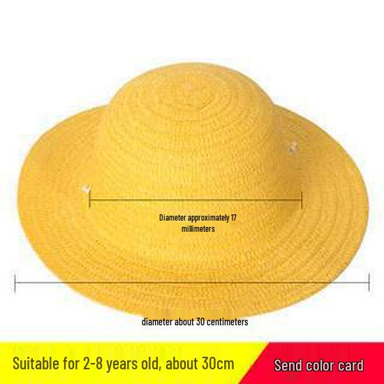 Child's DIY Painted Straw Hat Kit - Creative Art & Coloring for Kindergarten