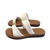 Soft flat bottom one-word drag women 2025 summer popular new casual wear beach comfortable cool slippers women casual