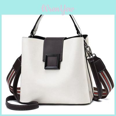 2023 New Fashion Small Fresh Handbag Street Trend Bucket Bag Pu Material
