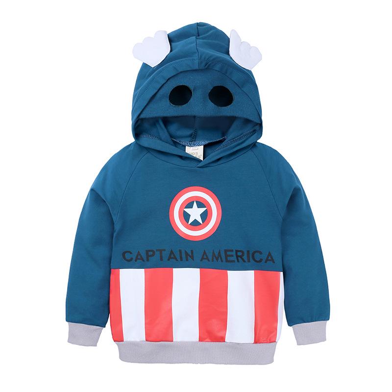 2026 Children's Cotton Hoodie: Hooded Pullover for Boys & Girls, Spring & Autumn Long-Sleeve Jacket with Mask Feature