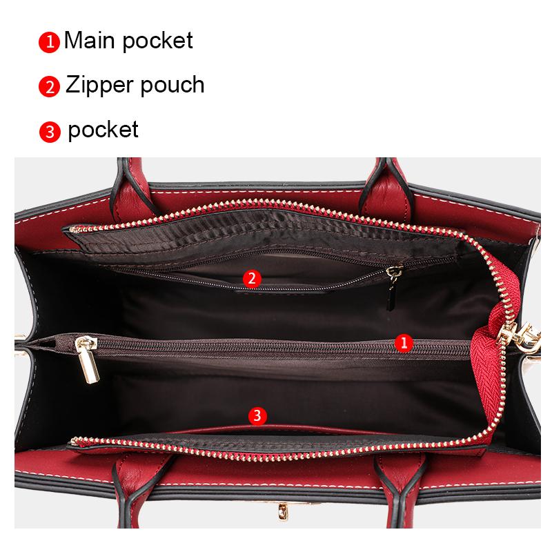 Aidrani A Large Capacity Women's Handbag Made of Cowhide Material with Exquisite Embroidery Technology