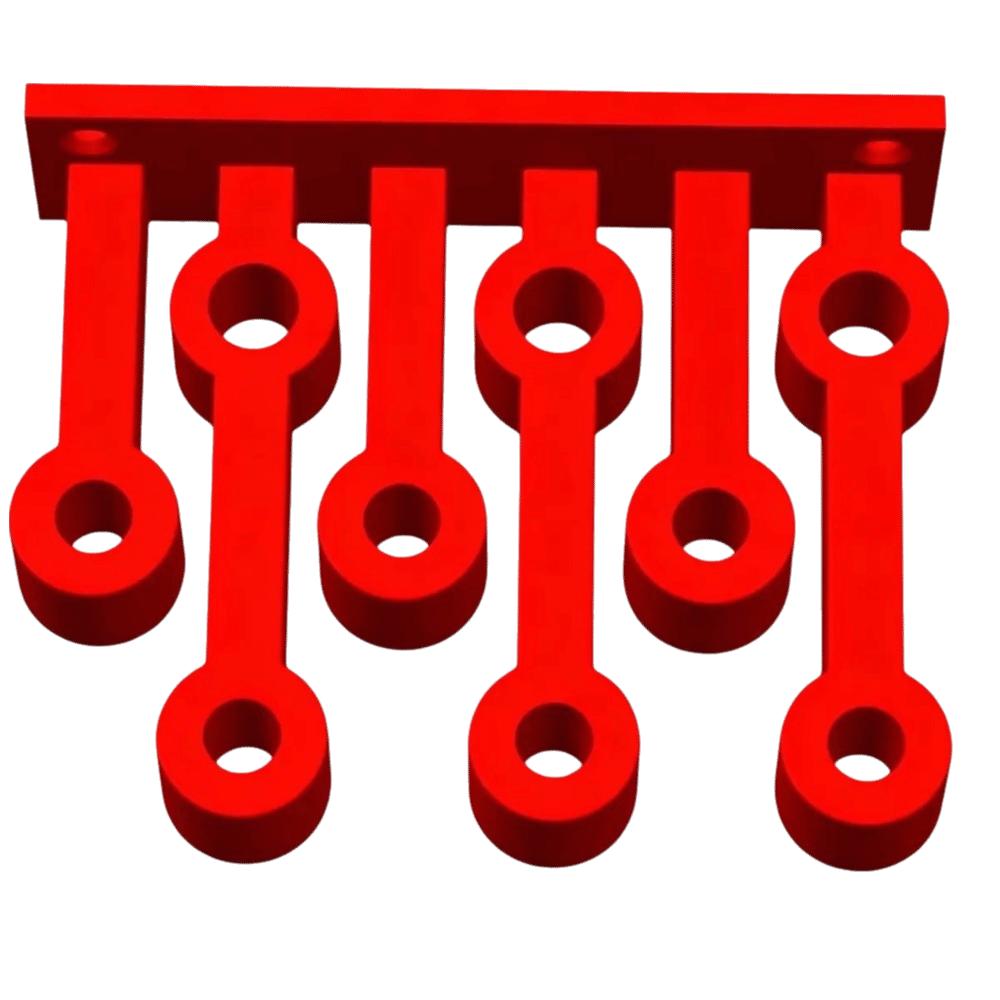 3D Printed Wall Mount Multi-Function Tool Storage Rack  Screwdriver Organizer