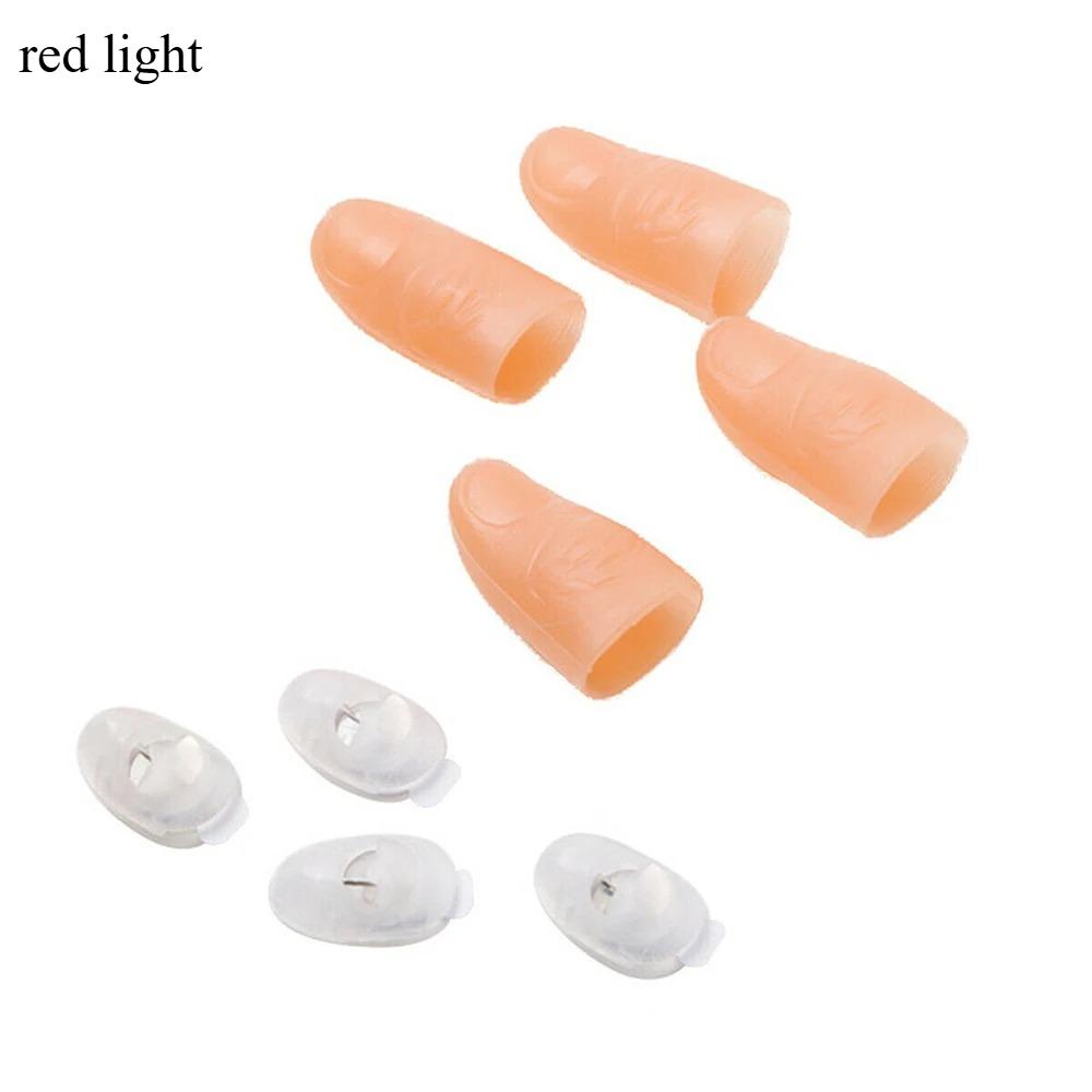

4/5/6Pcs Magic Light Up Finger LED Tricks Thumb Props Festival Party Novelty Funny Toys