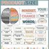 ZOIIWA Boho Rainbow Growth Mindset Bulletin Board pirational Growth Mindset Posters Boho Motivational Bulletin Board Display Set for Teacher Student