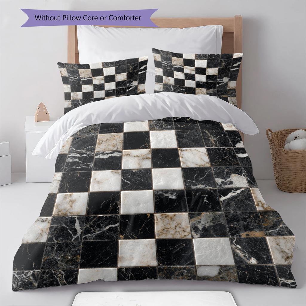 Cartoon Pattern Bedding Quilt Set Quilt Cover Pillowcase Home Decoration Birthday Gift (1 * Duvet Cover + 2 * Pillowcase, Without Core)