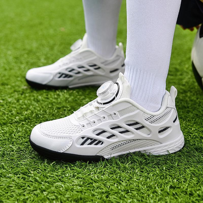 New children's rotating buckle football training shoes TF broken nails boys and girls students training shoes