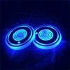 2Pcs Cup Pad Car Accessories LED Light Cover Interior Decoration Lamp 7 Colors