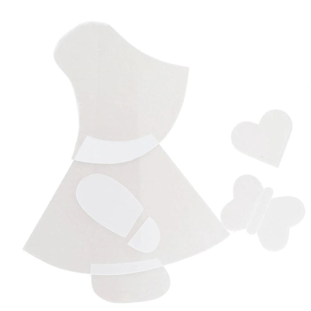 Sunbonnet Sue Quilt Stencil Set Multifunctional Dressmaking DIY Kit Reusable Laser-Cut Template Craft Quilting Sewing Tools