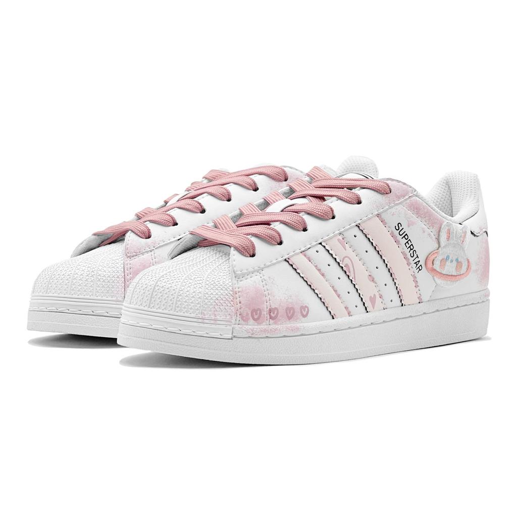 adidas Originals Superstar 2 Růžová Planeta Králík Nízké Ležérní Skateboardové Boty Unisex Růžová Bílá IH8659(TeamS2-S-BOX)