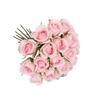 Artificial Flowers Fake Rose Bridal Bouquets 20 Heads Handheld for Arrangements Wedding Table Centerpieces Home Party