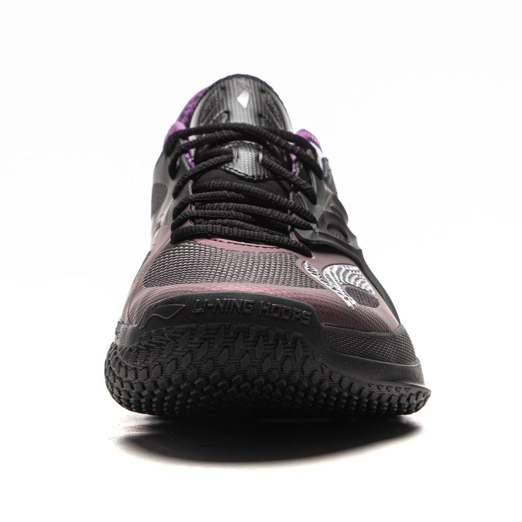 Li Ning Velocidad 12 Amortiguación Antideslizante Resistente a la Abrasión Transpirable Rebote Agarre Caña Baja Zapatillas de Baloncesto para Hombre ABAV069-3