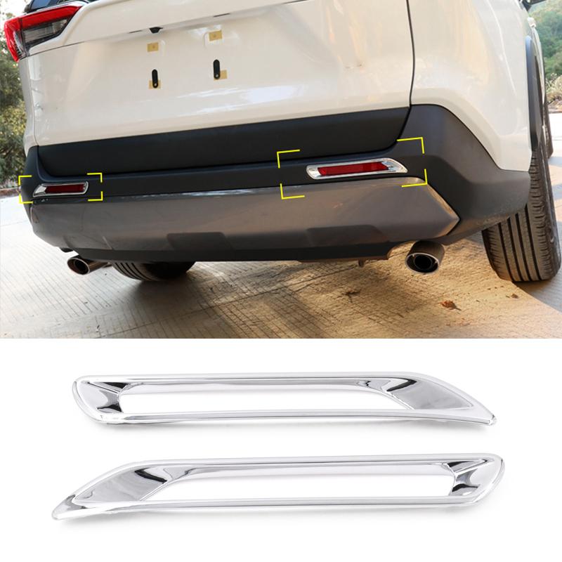 Abw For Toyota Rav4 Xa50      2024 Rav 4 Hybrid Abs Carbon Fiber Car Rear Fog Light Frame Trim  Accessories