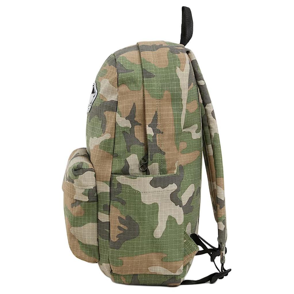 Vans 22L Camouflage Print Fashion Versatile Backpack Unisex Backpack Green Multicolor VN000H4YLVB
