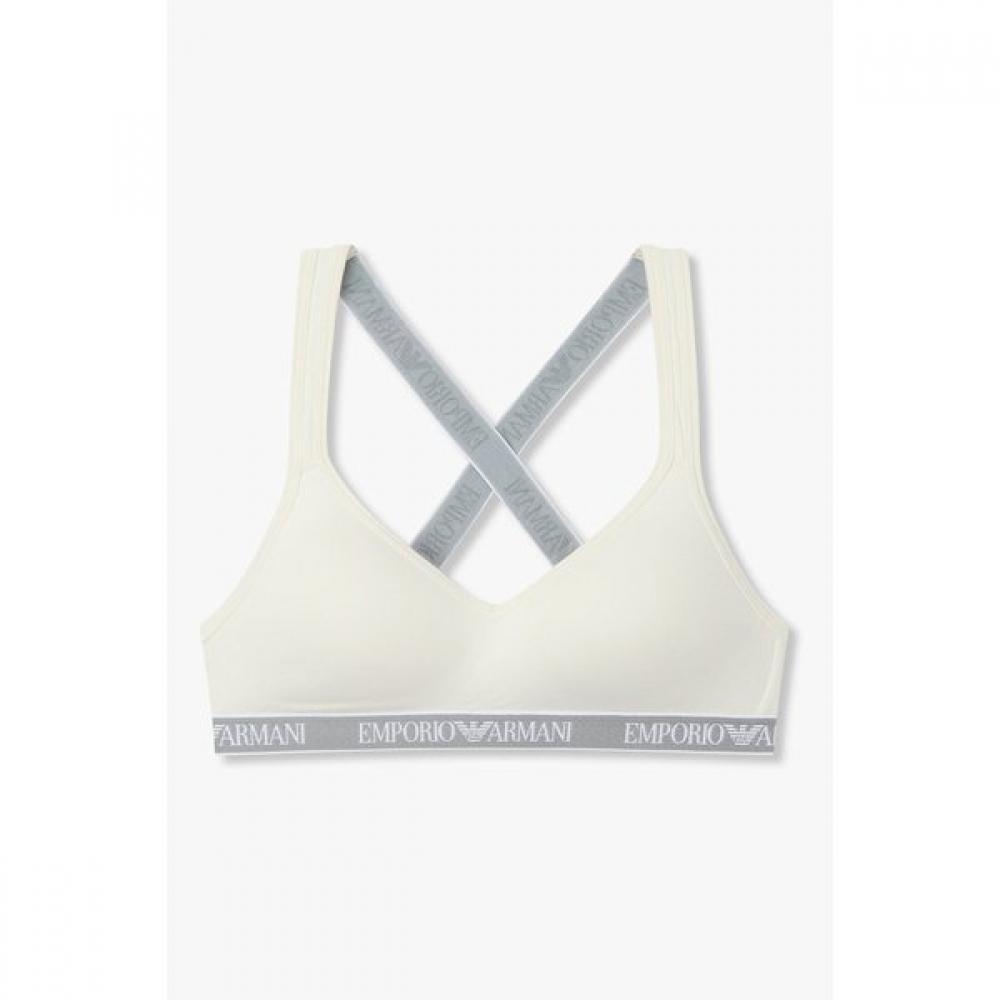

Emporio Armani Women S Color Block Logo Padded Triangle Bra 0826181520 S(70~75)