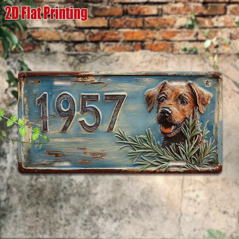 

D Flat pc D Retro Metal Wall Decor X Inch MultiFunctional Decorative Hanging Painting With PreDrilled Holes Suita 15x30cm(5.9x7.8inch)