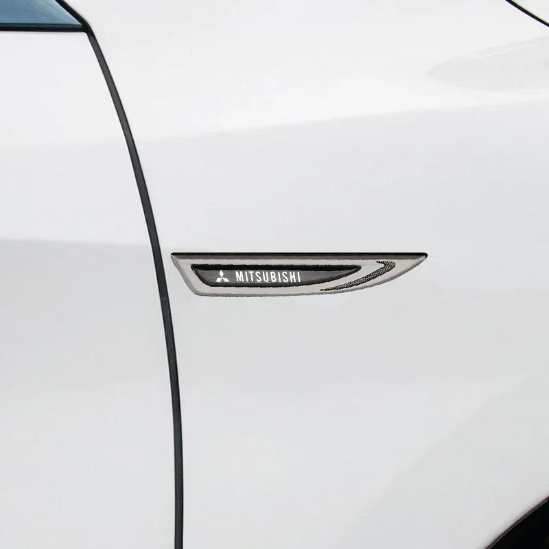 Car Fender Side Badge Body Sticker for Mitsubishi Ralliart Lancer ASX L200 EVO Colt Pajero Outlander Eclipse Galant OTO Montero UN1
