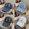 Vintage Denim Baseball Cap For Women Men With Star Water Dazzle Embellishments And Curved Brim For Casual Style