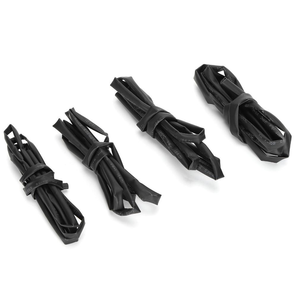 4 PCS 3/ 4/ 5/ 6mm Combination Heat Shrink Tubing Kit 1 Meter Electrical Wire Wrap  Cable Bundling